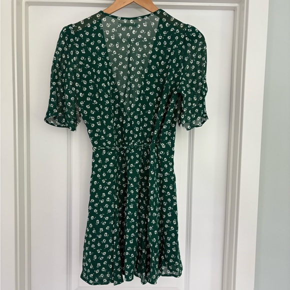 Reformation Lucky Ditsy Floral Wrap Dress Size M - Picture 6 of 13
